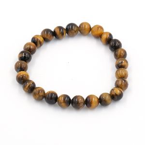 Tiger Eye Stone 8mm Beads Gemstone Bracelet