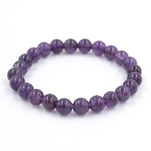 Purple Amethyst Gemstone Bracelet