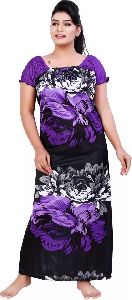 Women Purple Black Grey Nighty