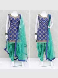 Chiffon Stitched Punjabi Suits