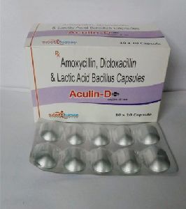 Amoxycillin-250mg ,Dicloxacillin-250mg & Lacto Bacillus Capsules