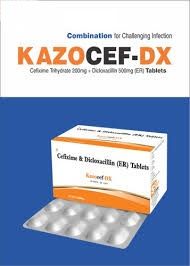 Cefixime 200mg Dicloxacillin 500mg LAB 90 ms Tablet