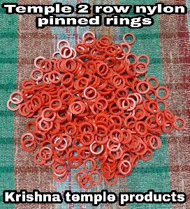 2 row temple nylon pinned rings