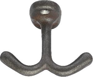 Ceiling black cast iron coat hook