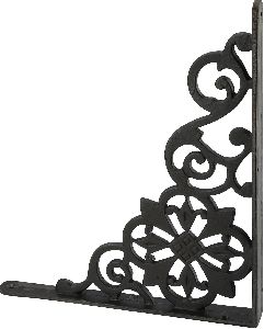 Matte black cast iron self bracket