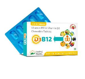 Vitamin B12, Vitamin D3 Chewable Tablets