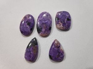 Natural Charoite Cabochons Gemstones