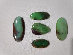 Natural chrysophase stones gemstone