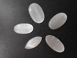 Natural Selenite cabochons gemstones