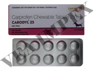 Carodyl (Carprofen Chewable) 25mg Tabs