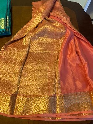 Mysore Pure Crepe Silk Saree in Maroon : SHU1423