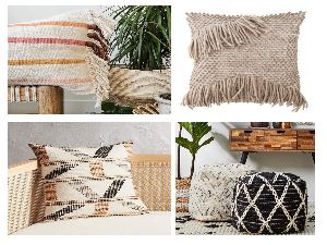 Handmade Flat Weave Cushion
