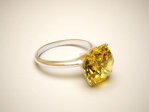 YELLOW SAPPHIRE NATURAL RING FOR UNISEX