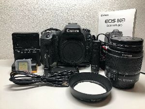 Canon EOS 80D 24.2MP Digital SLR Camera - Black with Accessories