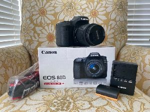 Canon EOS 80D 24.2MP Digital SLR Camera Kit - Black w/ 18-55mm IS STM Lens