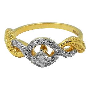 Solid Gold Solitaire Ring