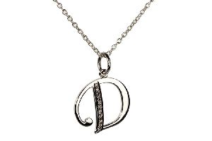 Buy D Pendant in Gold With Diamonds