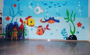 Nursery Class Wall Decoration Art Service