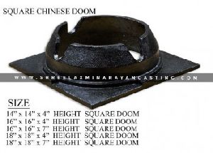 14 x 14 Square Cast Iron Chinese Doom
