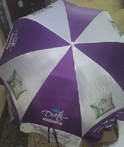 Purple and White Umbrella