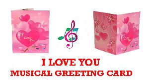 MUSICAL I LOVE YOU , VALENTINE DAY GREETING CARD FOR WIFE, GIRL FRIEND, BOY FRIEND