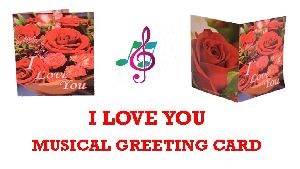 MUSICAL I LOVE YOU , VALENTINE DAY GREETING CARD FOR HUSBAND, GIRL FRIEND, BOY FRIEND