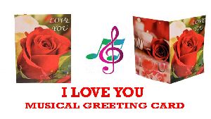 MUSICAL , I LOVE YOU , VALENTINE DAY GREETING CARD FOR HUSBAND, WIFE, GIRL FRIEND, BOY FRIEND