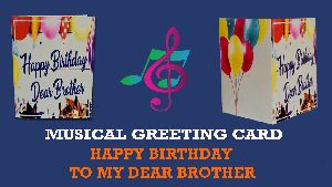 Musical Voice Singing Greeting Card Happy Birthday to You for Son, Friends, Brother, Father