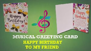 Musical Voice Singing Greeting Card Happy Birthday to You for Friends, Brother,Husband, Son