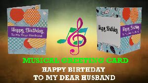 Musical Voice Singing Greeting Card Happy Birthday to You for Husband, Son, Friends, Brother, Father