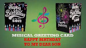 Musical Voice Singing Greeting Card Happy Birthday to You for Son, Friends, Father