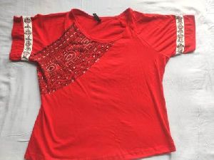 Ladies Mithila Painted T Shirt