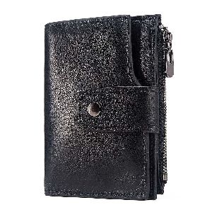 Smart Anti-theft GPS Vertical Wallets Men Slim Trifold Cowhide Genuine Soft Brown Leather Multi Card Cases &amp;amp;amp;amp; Card Holder,