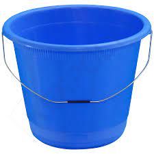 7 LTR Plastic Bucket with Steel Handle