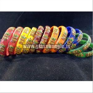 Daily Wear Print Glass Bangles