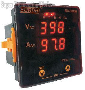 Three Phase Volt-Amp Digital Meter