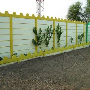 Paint Coated Concrete Compound Wall