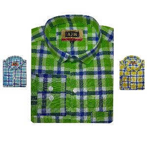 Mens Checks Shirt manufacturer Wholesale AJM Exports