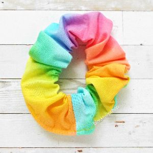Rainbow Hair Scrunchies