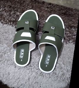 Mens Green Slippers
