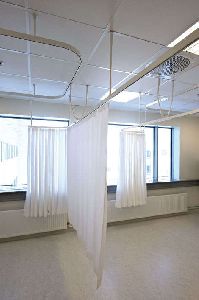 Hospital curtain track system