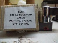 ELGI SCREW COMPRESSOR MODEL: E55 - ELGI 240 AC SOLENOID VALVE P/N B738207