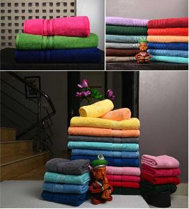 Buy Home One Waffle Border Assorted Cotton Bath Towel 60x30 inch