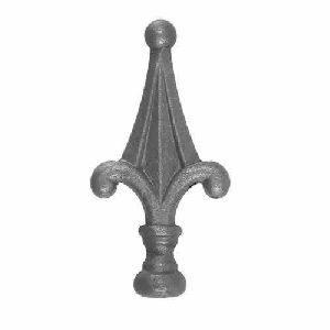 Forged Wrought Iron Rail Head