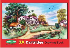 Sundaram Drawing Book - 3A (Red) - 36 Pages (D-3) Wholesale Pack - 336 Units