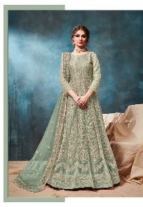 Net Indo Western Gown