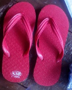 Ladies Pink Rubber Slippers
