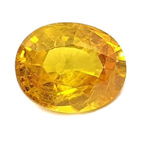 2.25 Ct 3 Ratti Natural Certified Yellow Sapphire Finest Quality