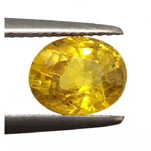 2.95 Ct 3.25 Ratti Certified Earth Mined Yellow Sapphire Excellent Quality