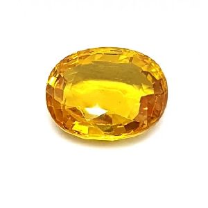 3.30 Ct Certified Premium Quality Yellow Sapphire Clean Transparent
